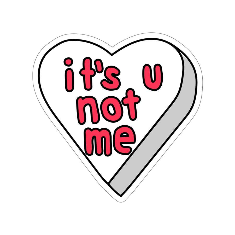 It's U Not Me Candy Heart Stickers