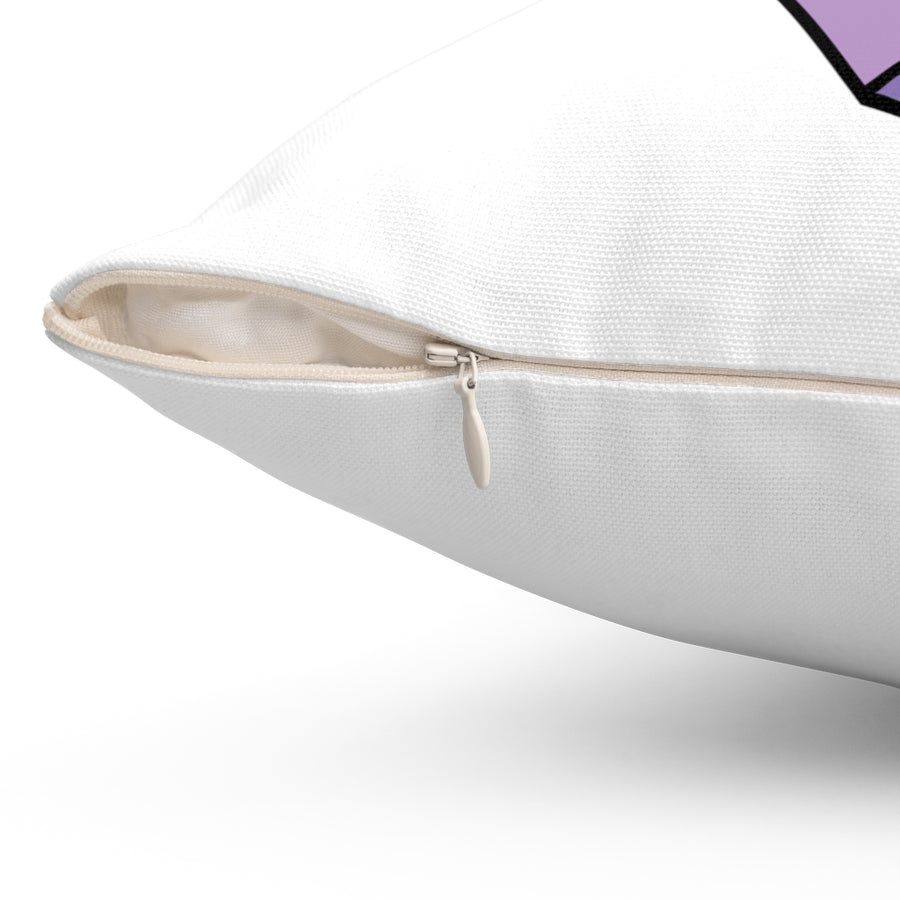 No Candy Heart Throw Pillow