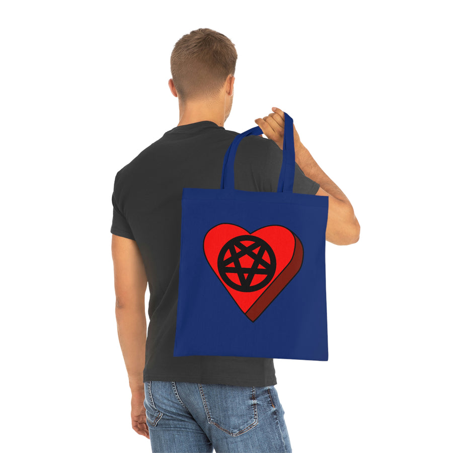 Pentagram Candy Heart Tote Bag