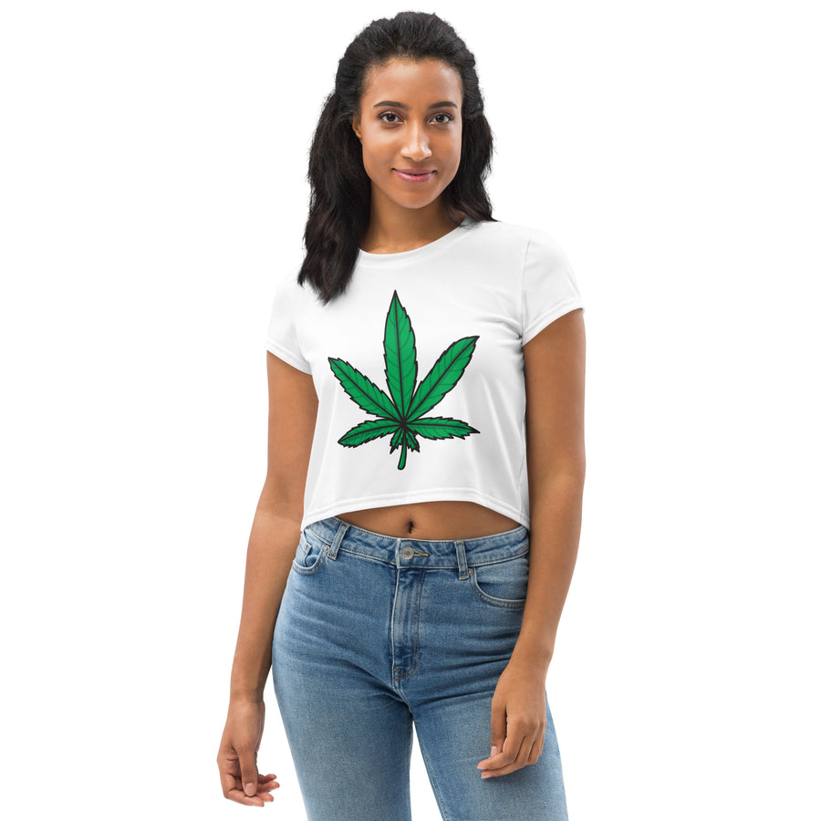 Weed Leaf Crop Top