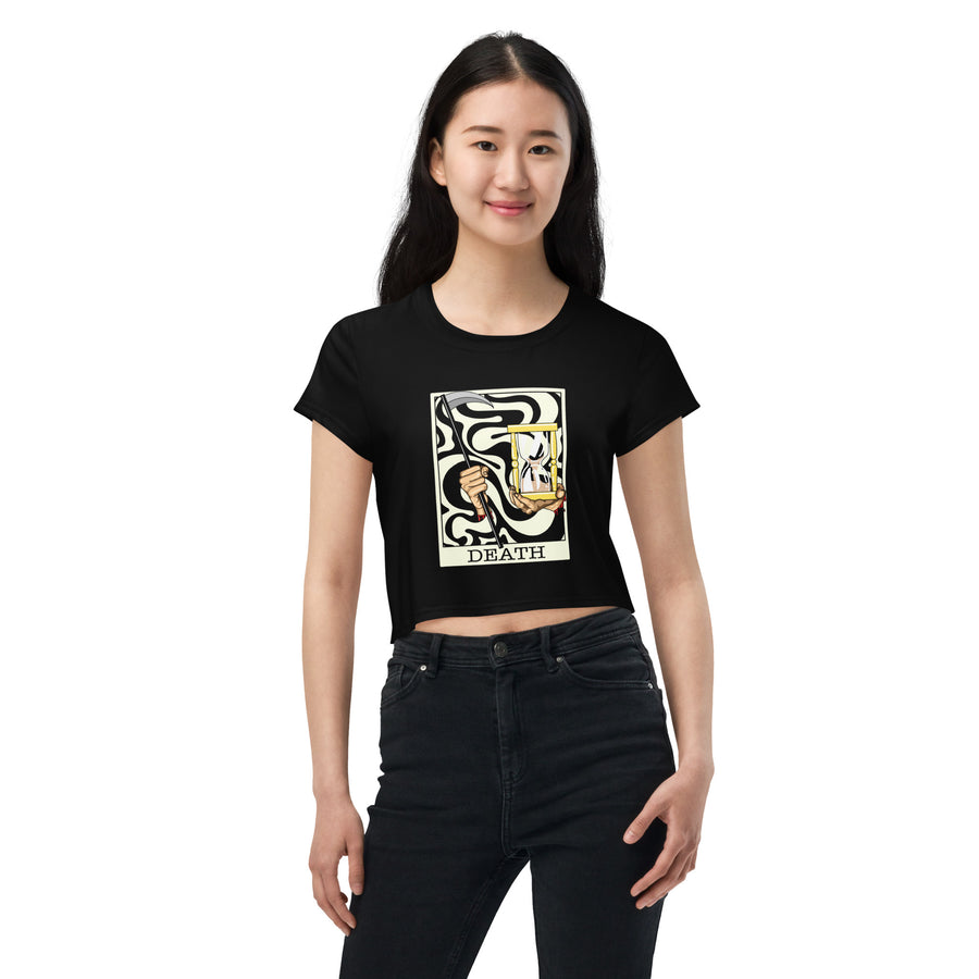 Death Tarot Card Crop Top