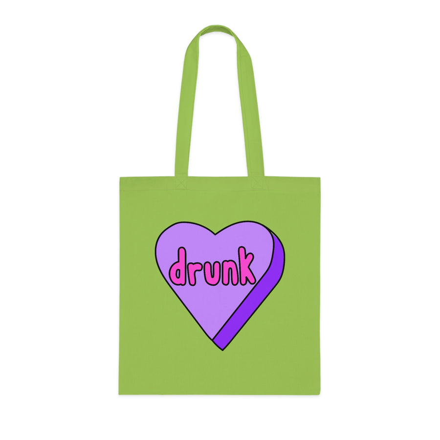 Drunk Candy Heart Tote Bag